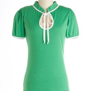 Green Rock Steady Top with Keyhole Detail